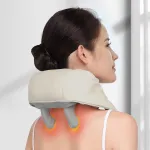 FR-N27B Rechargeable Shiatsu Neck Massager (2-Level Heat · Velcro Hands-Free)