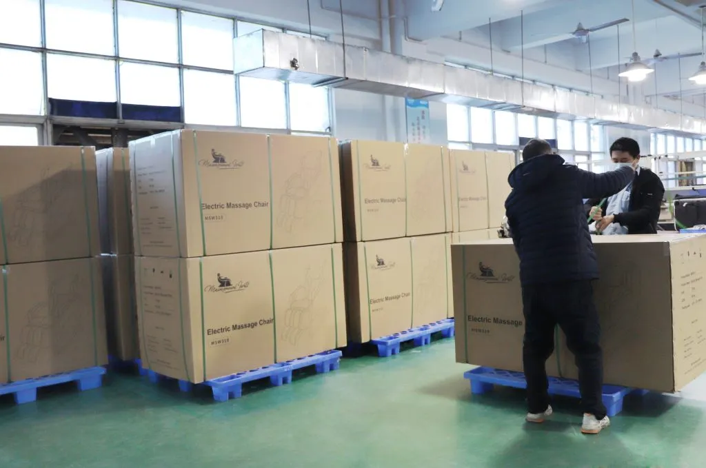 massager container loading 40HQ 20GP export