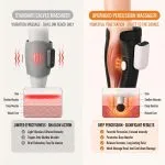 FR-Y86 Percussion Calf Massager – Cordless Deep Tissue Massage with Air, Heat & Vibration