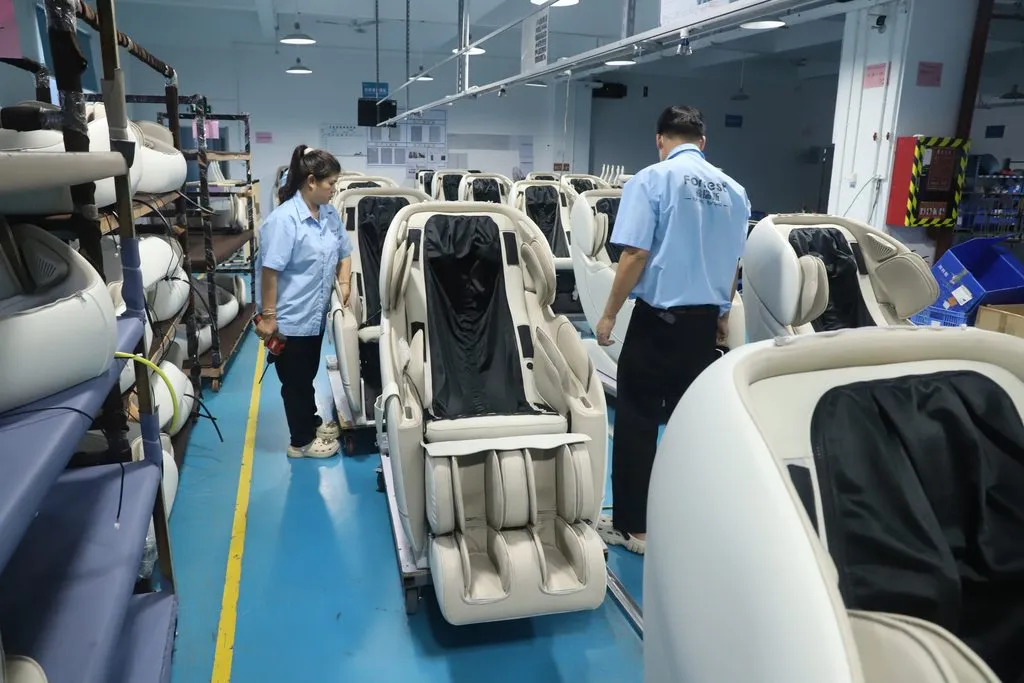 massage chair assembly line Forrest factory