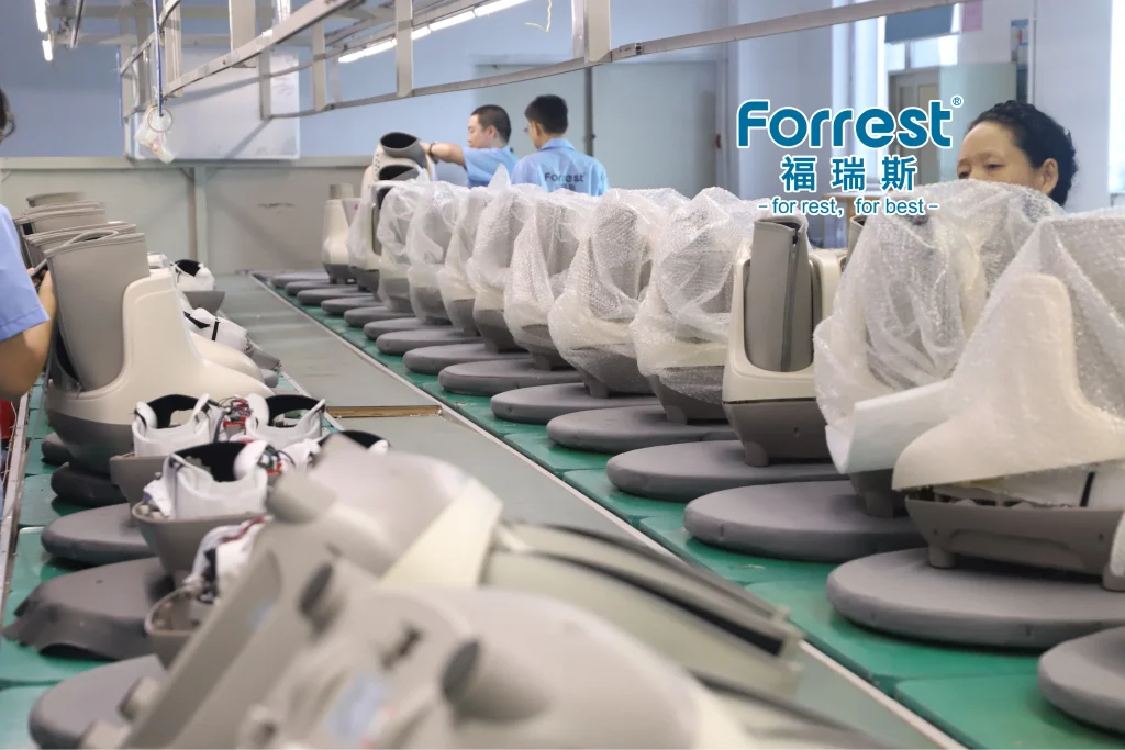 Inside the Forrest factory foot massager production line